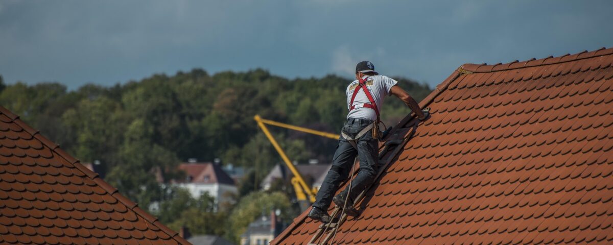 man on roof